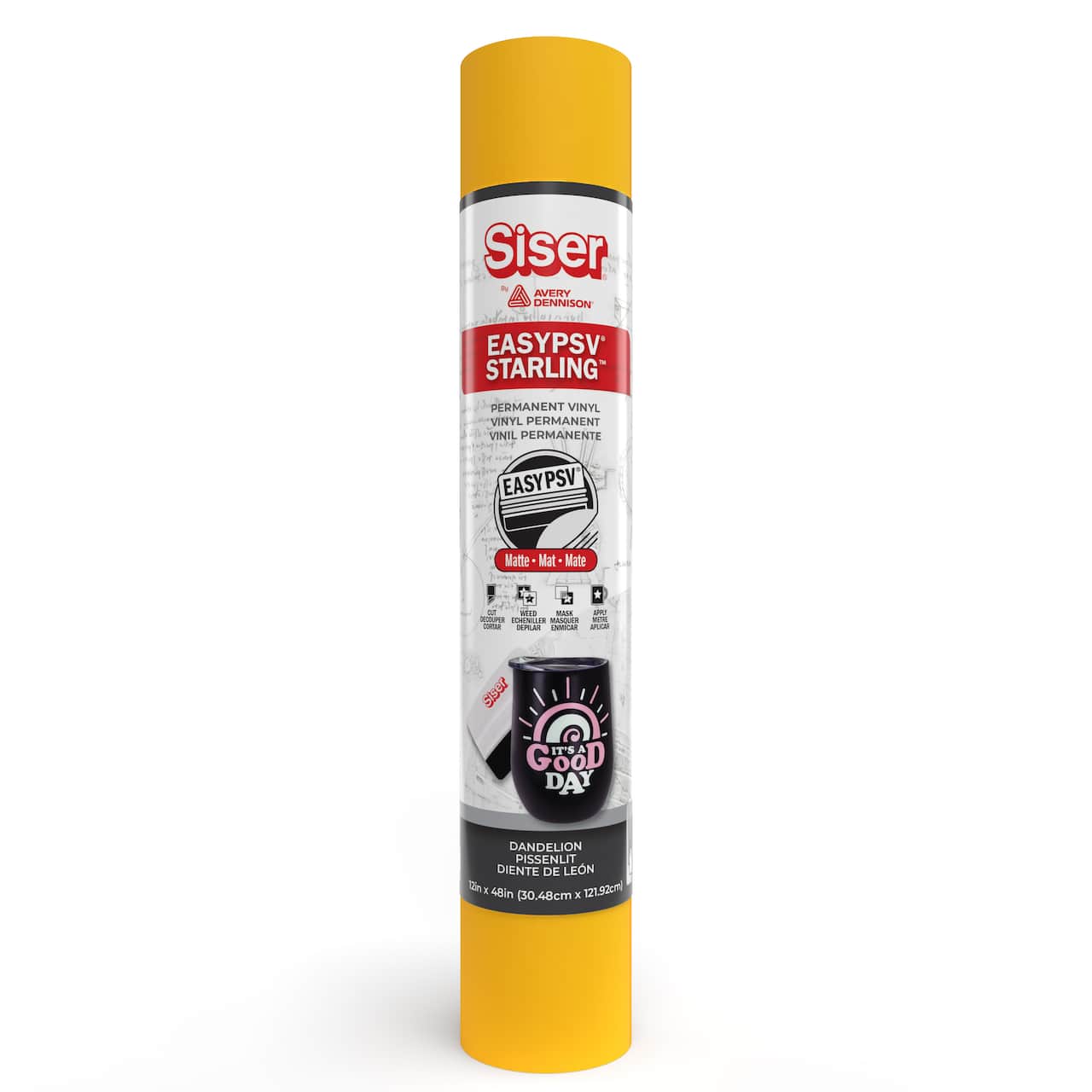 Siser® EasyPSV® Starling™ Matte Permanent Adhesive Vinyl by Avery Dennison